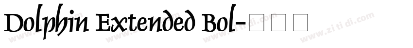 Dolphin Extended Bol字体转换